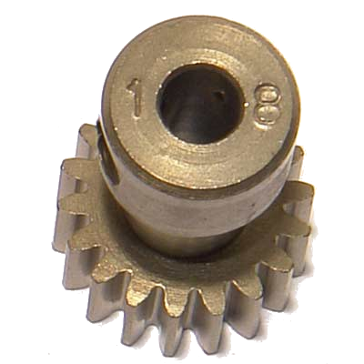 CORALLY Pinion 48 DP – Long – Hardened Steel – 18Teeth