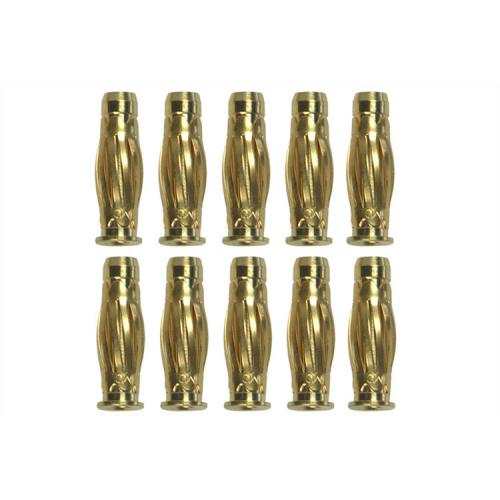 Tuisted Gold Plugs - 10 Pcs, #40003