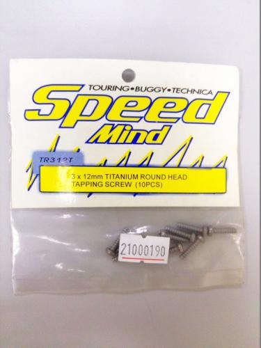 Speed Mind TITANIUM ROUND HAED TAPPING SCREW, 3 X 12MM,TR312T