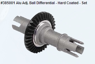 Alu Adj. Ball Differential - Hard Coated - Set